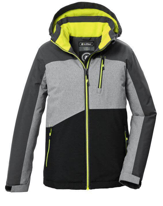 Killtec KOW 372 Jungen Skijacke Winterjacke Kapuzenjacke grau
