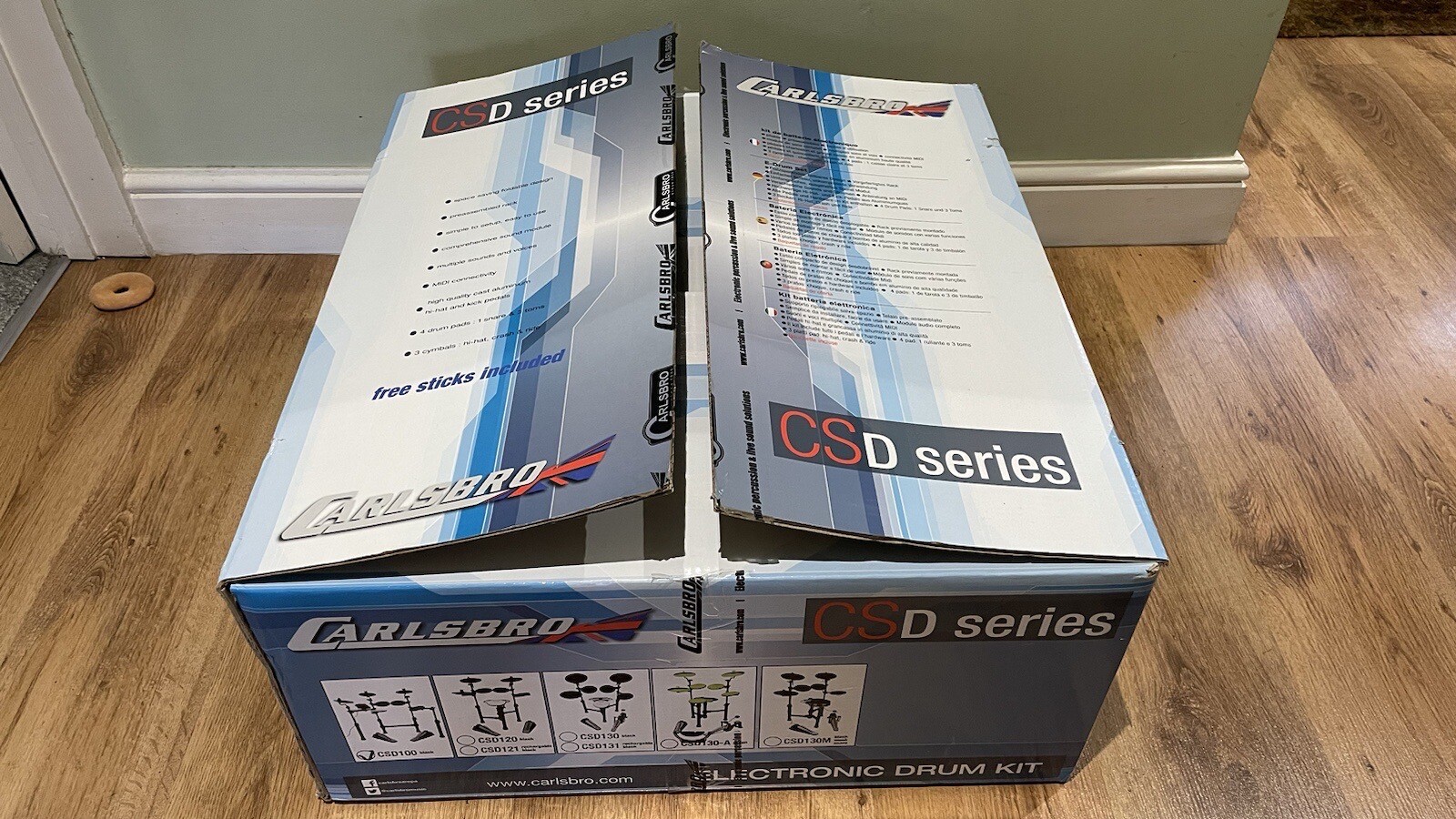 Carlsbro CSD100 electronic Drum Kit and EDA30 Drum Monitor eBay