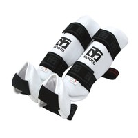 Mooto Taekwondo Shin Instep Protector Knee Leg Guard Black & White S To Xl on sale Mooto Taekwondo Shin Instep Protector Knee Leg Guard Black & White S To Xl on sale