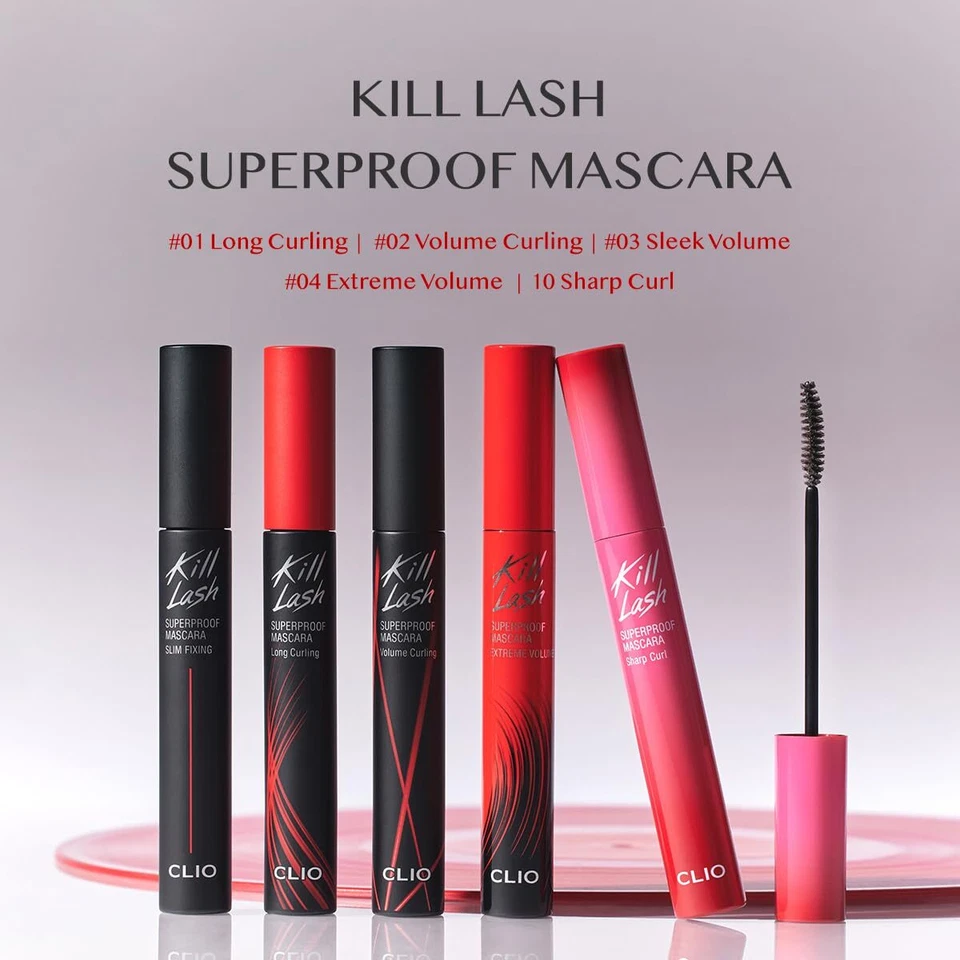 [CLIO] RÍMEL SUPERPROOF KILL LASH 7g / Peso neto 0,24 Oz. Foto 2 de 4