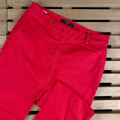 Womens Red Pants Weekend Max Mara Size UK 8 US 6 | eBay