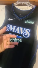 2023-24 Dallas Mavericks Sponsor Chime Black & Lime Patch for Jersey Luka