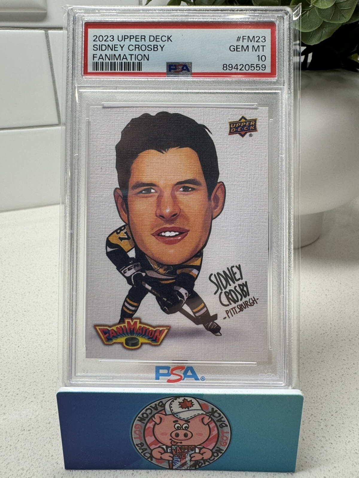 202324 Upper Deck Series 2 Sidney Crosby FaniMation FM23 SSP PSA 10