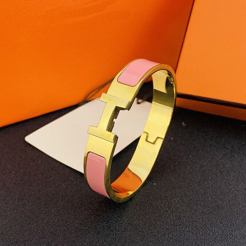 Hot Womens Classic Luxury Stainless Steel High Quality H-buckle Bracelet 17-19cm - Picture 26 of 42