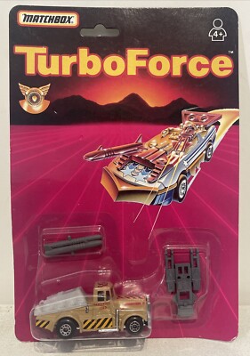 VINTAGE 1982 MATCHBOX TURBO FORCE BARREL BOMBER DIECAST MODEL TRUCK SEALED.
