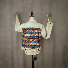 Bohome Southwestern Jean Jacket Upcycled By Rugratz Shauna