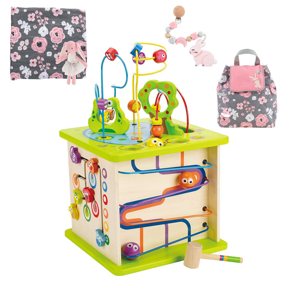 Hape Country Critters Play Cube 12ヶ月以上 Amazon.com: Hape Country Critters Play Cube| Wooden Learning