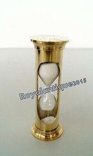 Mini Clessidra Timer Sabbia Ottone Antica Cucina Marittima Gioco Gioco Scriva...