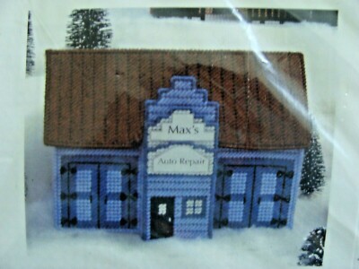 Mary Maxim Max's Auto Repair #16663 Plastic Canvas Kit-Unopened