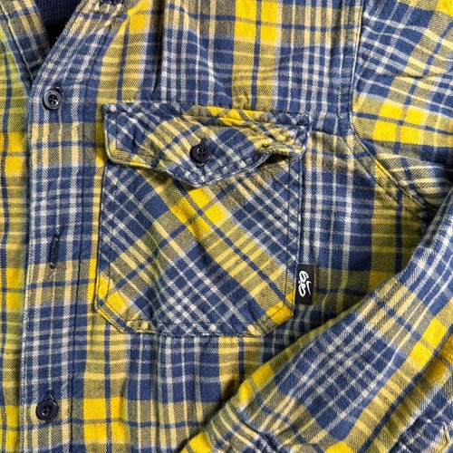 Vintage Nike 6.0 Flannel Shirt Hoodie Button Up Plaid Long Sleeve L(14/16) - Picture 3 of 9