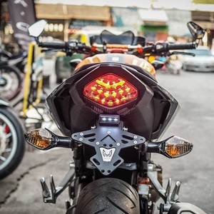 LEDISHUN Motorcycle License Plate Holder Mount Tail Rear Bracket for Honda CBR500R CB500F CBR 500 CB 500F 16-19