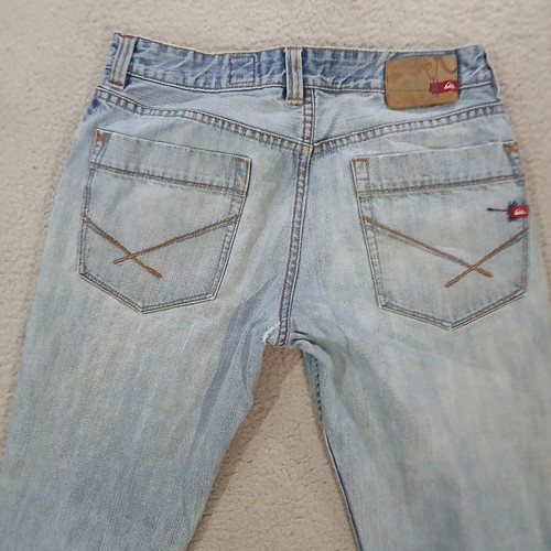 Vintage Quicksilver Jeans Herren 32x32 Blau Y2K 100% Baumwolle Regular Fit Freizeit - Bild 17 von 23