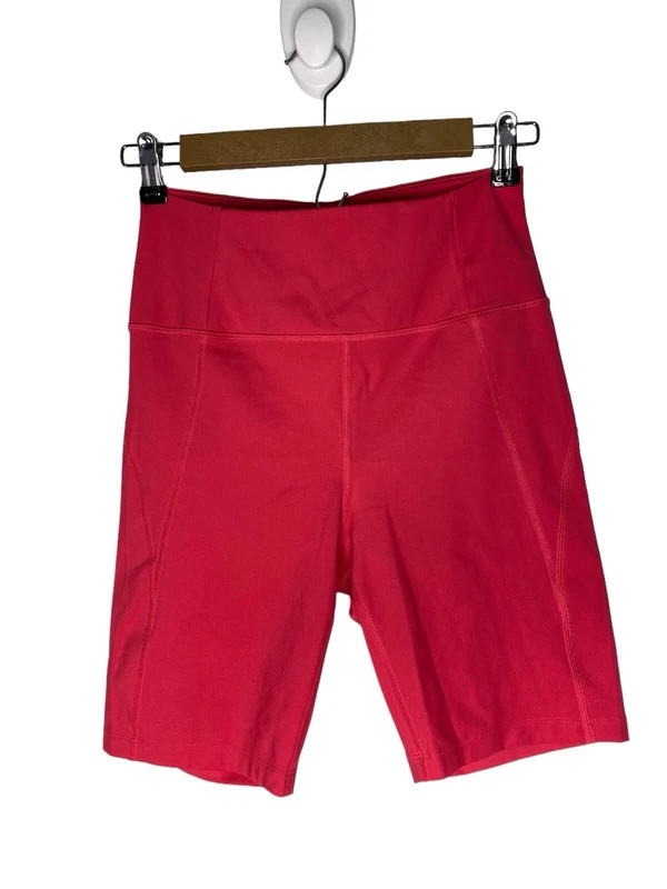 girlfriend-collective high waist 8” inseam shorts