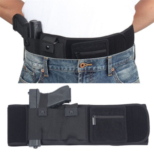 Breathable Holster Concealed Hand Gun Carry Pistol Waist Hidden Belt - Picture 1 of 11