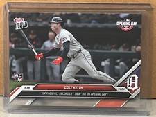 2024 TOPPS NOW #10 COLT KEITH DETROIT TIGERS ROOKIE 1st hit Print Run 3214
