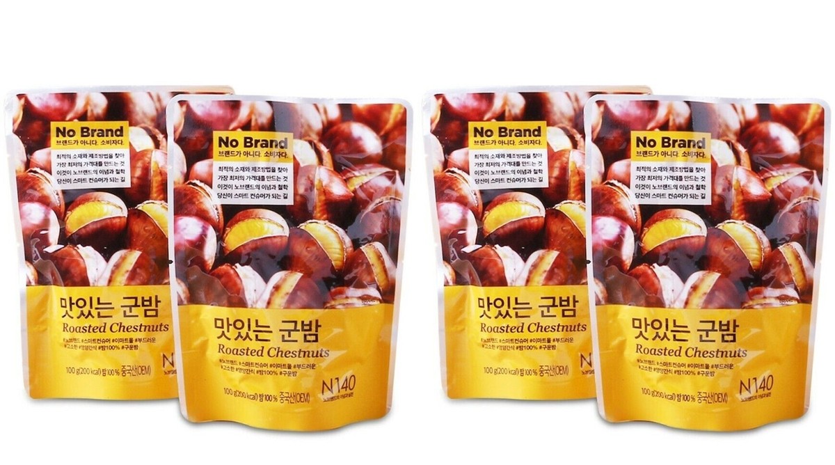 Korean E-Mart No Brand Delicious GoonBam Roasted Chestnuts 100g x