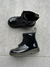 Dr Martens Kids Boots Patent Leather 1460 T Size 27 US10 UK9