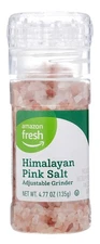 Amazon Fresh, Pink Himalayan Salt Grinder, 4.77 Oz Ounce (Pack of 1) 