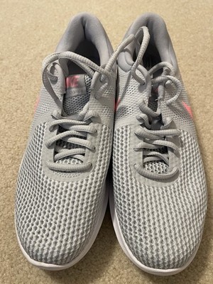 NIKE Womens Solution 4 Air soles Light Grey/Pink sz 8.5