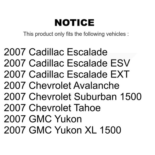 Front Rear Semi-Metallic Brake Pads Parking Shoe Kit For Chevrolet Avalanche GMC - Picture 2 of 12
