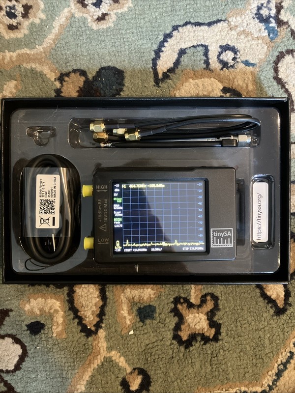 2.5" Display Tiny Spectrum Analyzer TinySA 100MHz-350MHz 240MHz-960MHz 5V USB