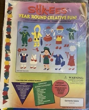 Garments Galore Molly Dolly Window Decoration Clings Vintage Stick-EES NEW