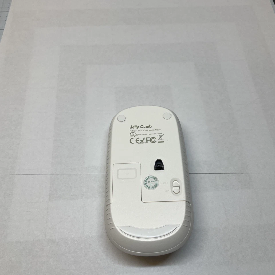 Jelly Comb Wireless white gold Optical Mouse Slim Ambidextrous Laptop PC - Image 3 of 4