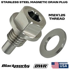 B2 Blackworks Racing USA Stainless Steel Magnetic Oil Drain Plug Washer M12x1.25