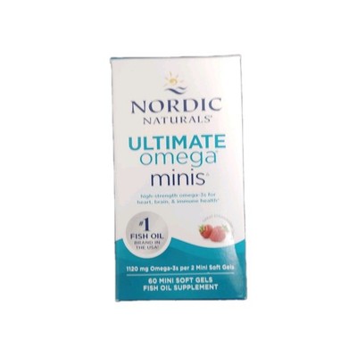 Nordic Naturals Ultimate Omega Minis 60ct/ea Exp 3/2028 Slit Box