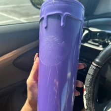 STARBUCKS 2025 Halloween Tumbler GLOW-IN-THE-DARK PURPLE SLIME VENTI TUMBLER