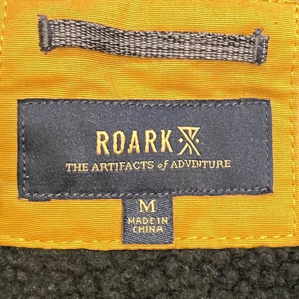 Chaqueta a Presión Roark Para Hombre M Hébridas Doradas Forrada por Sherpa Manga Larga Resistente Exterior Foto 3 de 4