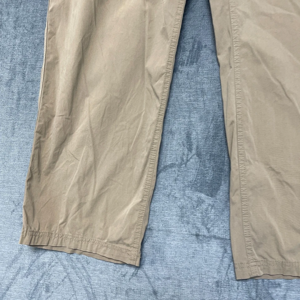 BC Clothing Convertible Cargo Pants Mens XLx30 Khaki Cotton Straight Leg Outdoor - Image 3 of 4