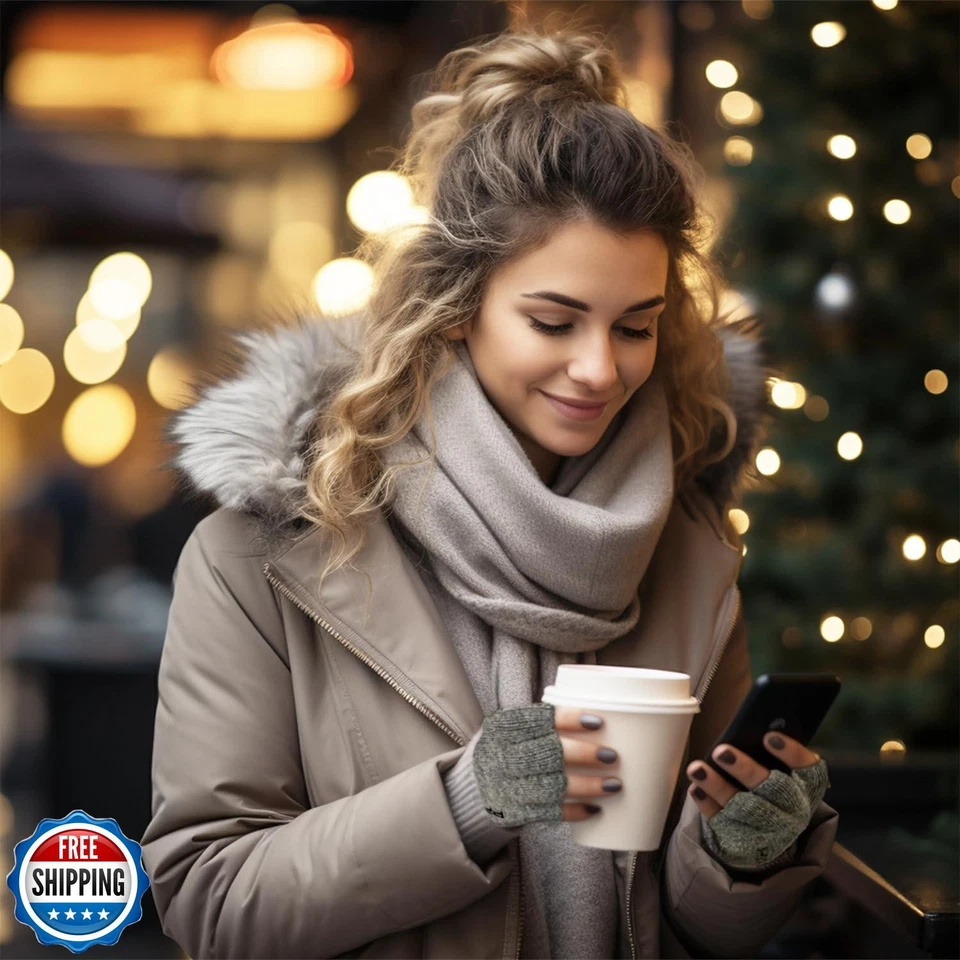 Palmyth Wool Fingerless Fishing Gloves - Warm for Men and Women: Cold Weather - Image 4 of 4