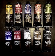 Blockx Extra-Fine Oil Colors - Lot of (10) 35ml Tubes - NEW - FAST Ship!!