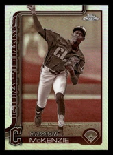 2025 Topps Chrome Triston McKenzie #21 Sepia Refractor