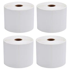 MFLABEL® 4 Rolls of 450 Direct Thermal Shipping Labels 4x6 for Zebra 2844 Zp-...