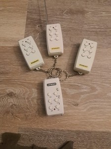 Stanley 28070T Radio Transmitters Remote Control Wireless - White LOT OF 4