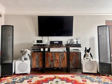 Martin Logan ESL 13A Electrostatic Speakers  White Finish -Perfect Working Order