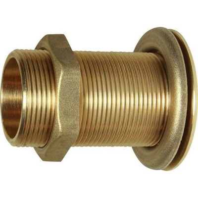 Maestrini Brass Skin Fitting (Flat, 1-1/2'' BSP, 83mm Long)