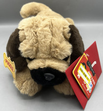 FAO Schwarz Adopt A Pets 12" Pug Dog Stuffed Animal "Puggie" NEW With Tags