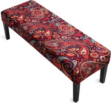 Dining Bench Covers Stretch Seat Covers Printed Bench Covers Rectangle Bench