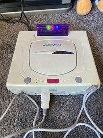 SEGA Saturn HST-3220 Boxed + 3 Games + New Saroo Card, REGION FREE!!!