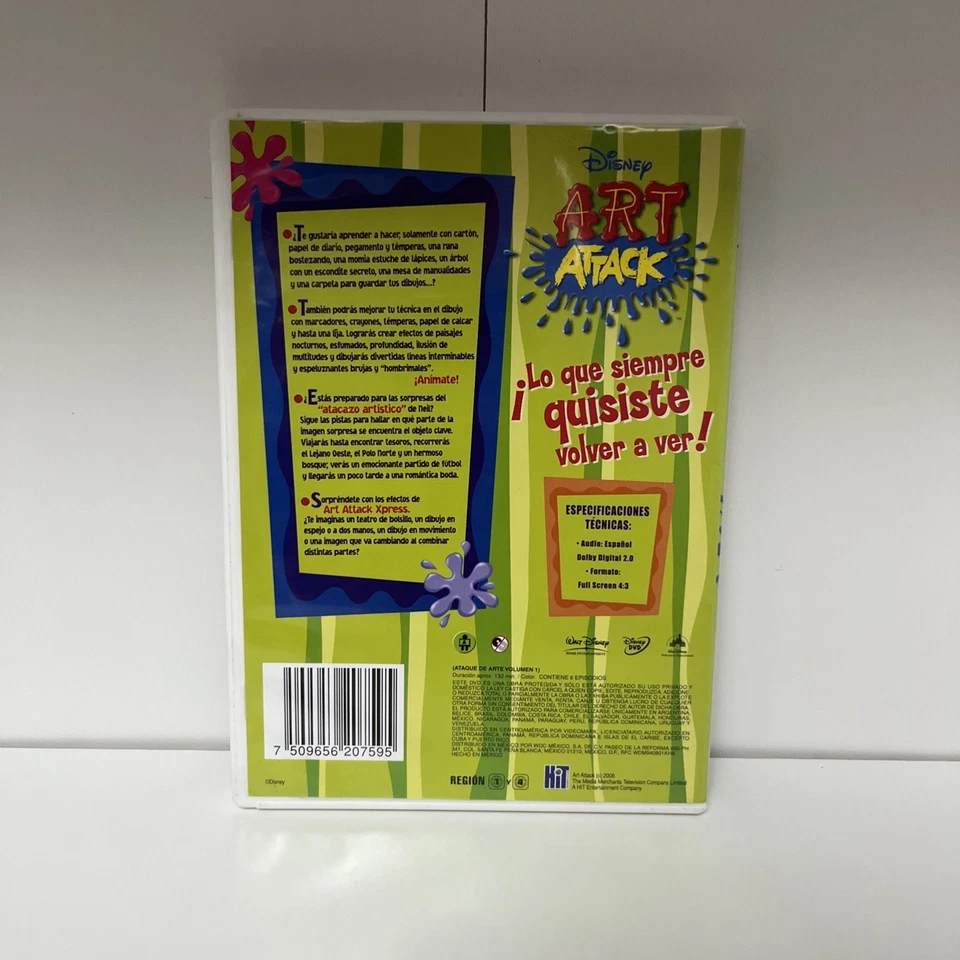 Art Attack DVD Good Condition DVD Vol 1 Very Rare Disney Art Show Rui Torres - Image 2 of 4