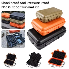 Shockproof Waterproof Outdoor Survival Box - Sealed Plastic Storage Container 