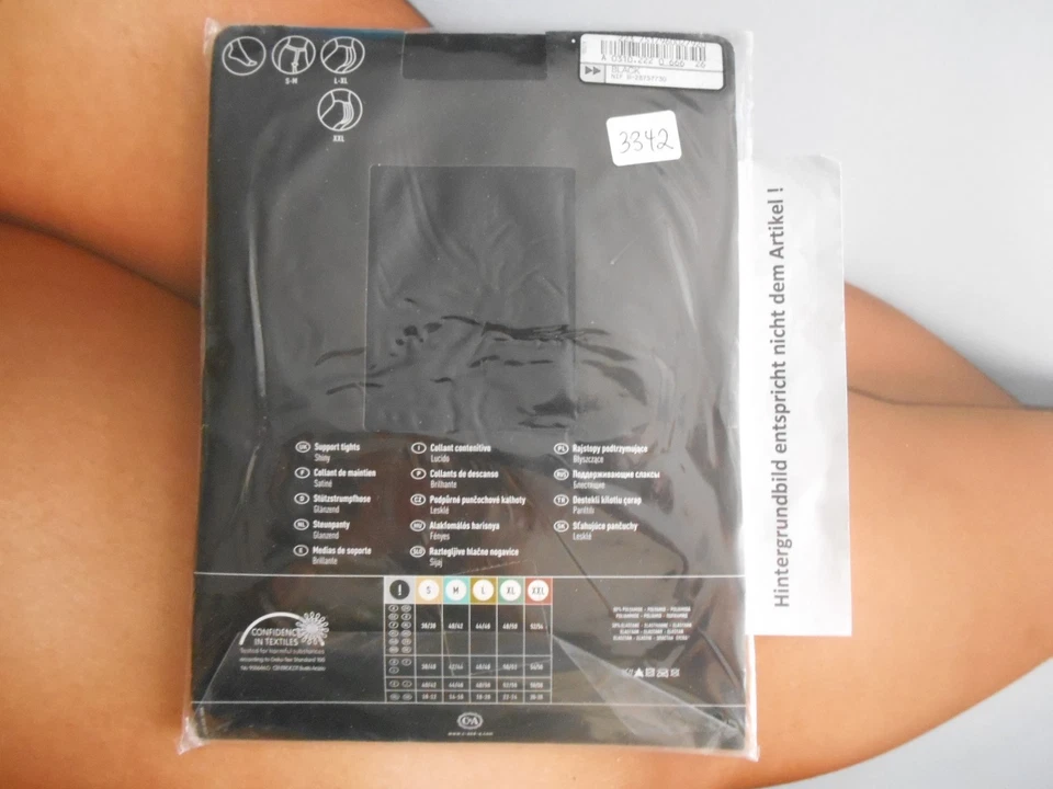 C und A Canda Elegant Support Shiny Strumpfhose 45 DEN Gr. 52- 54 Schwarz # 3342 - Bild 2 von 2