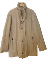 PIERRE CARDIN Mens 56  XL COAT Pale Brown Warm Designer Zip Branded 52" Chest