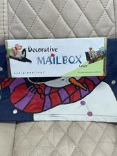 Decorative Mailbox Cover Blue Standard Size Frosty The Snowman With Straps New