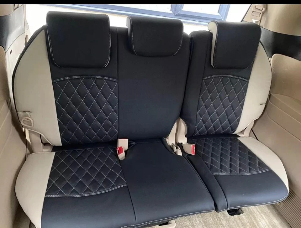 Leather Car Seat Covers For Estima 8 Seater With Mats complete Set - Image 3 of 4