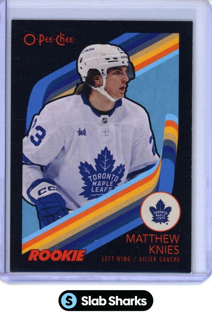 2023 UD O-PEE-CHEE #573 MATTHEW KNIES RETRO BLACK ROOKIE /100