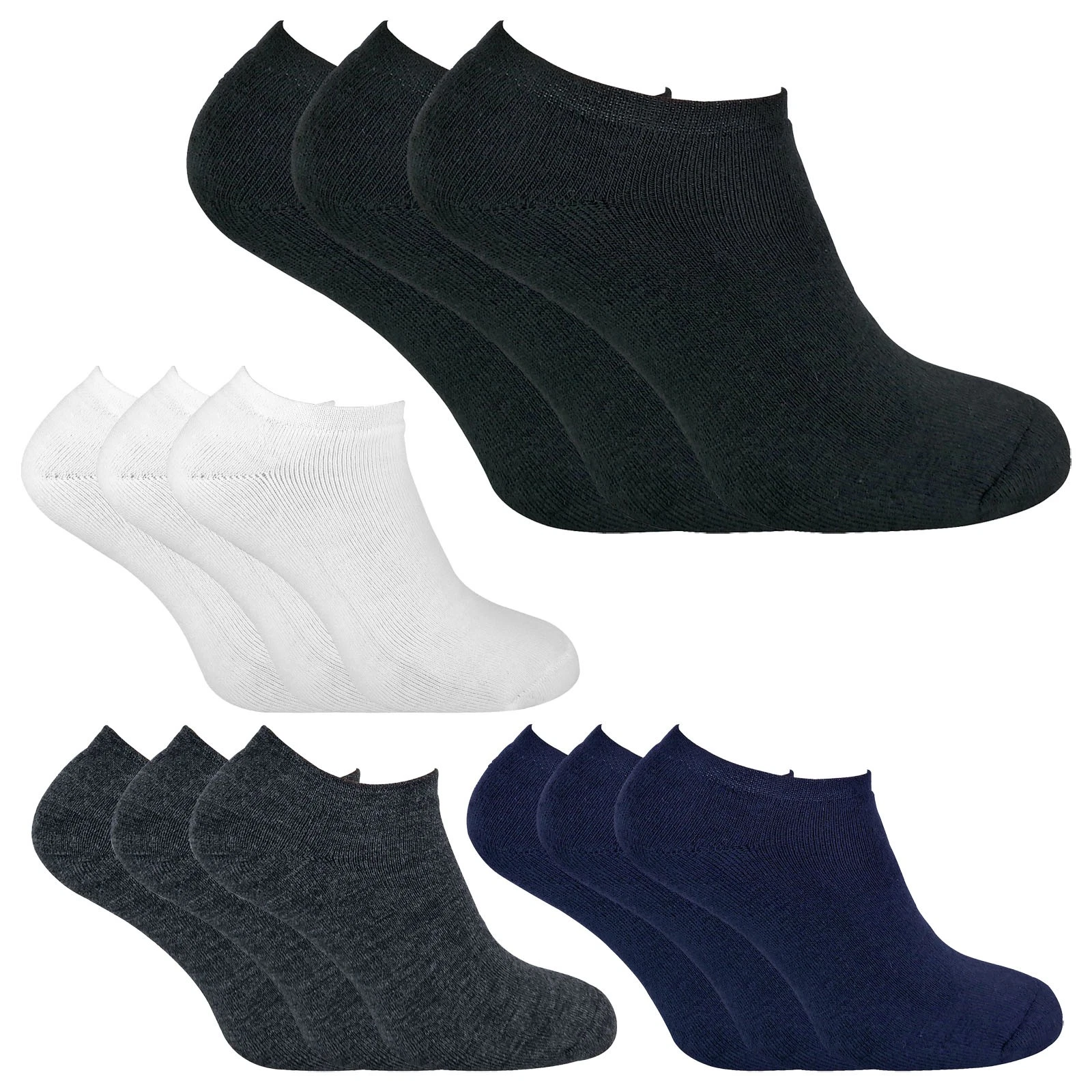 Mens Ankle Thermal Socks by Sock Snob , 3 Multi Pack Trainer Socks